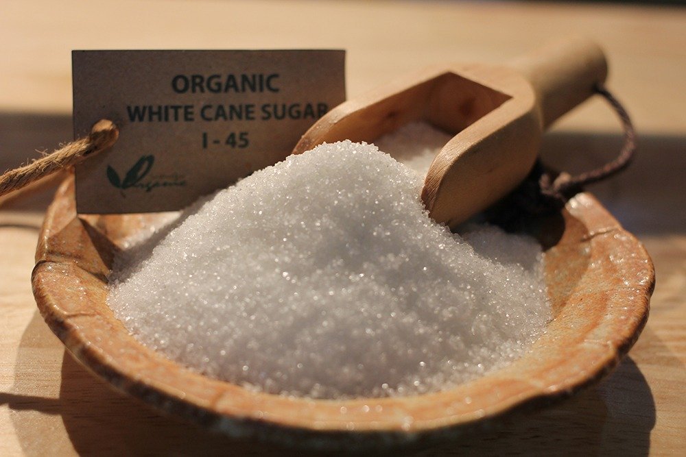 ORGANIC WHITE CANE SUGAR 1-45